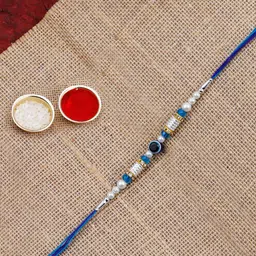Silver Shine Set of 2 Rakhi With Greeting Card-image-35