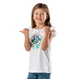 Cherry Crumble By Nitt Hyman Kids White Embroidered Top-image-89