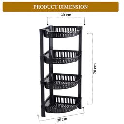 Myntra Elegant Homes Self Design Black Set of 1 Regular Multi-Utility Organisers image 4
