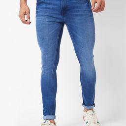 SPYKAR Men Super Skinny Fit Low-Rise Light Fade Stretchable Jeans-image-39