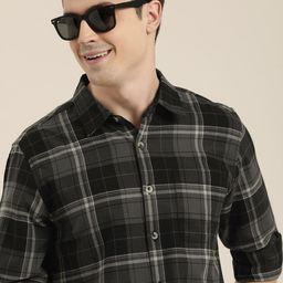 HERE&NOW Men Opaque Checked Casual Shirt-picture-34