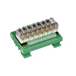 Shavison Socket Mounted Relay Module 8 Channel 1 N/O Negative Looped Coils, AS385-24V-N-S-OE-10
