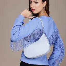 bebe Fringed Detailed Sweatshirt-image-50