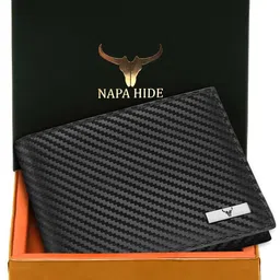 NAPA HIDE Men Woven Design Leather Two Fold Wallet-56