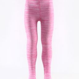 Mustang Cotton Full Length Footie Tights With Solid Colour - Pink-image-66