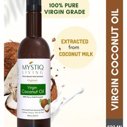 Mystiq Living  Cold Pressed Extra Virgin Coconut Baby Massage &Hair Oil-500 ml-image-60