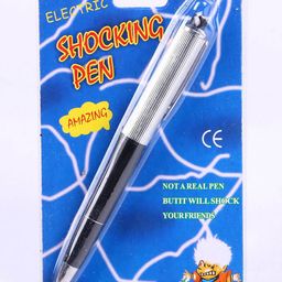 Azhari Funny Electric Shocking Pen Toy Prank Trick Novelty Friend Practical Joke Gag Prank Color & Design May Vary-image-18