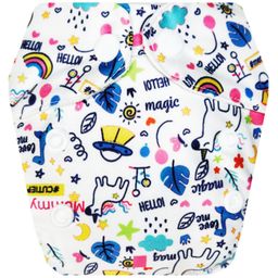 Dumbledo Premium Newborn Cloth Diaper with Integrated Cotton Insert - Antibacterial, Hypoallergenic, Smell-Free - Adjustable Fit for 0 to 6 months, Pack of 1-image-11