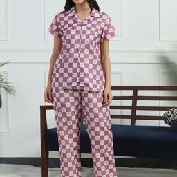 House of Comfort Women Printed Night suit-image-42
