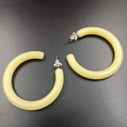 Bareilyy Contemporary Shaped Cylindrical Hoop Earrings-picture-26
