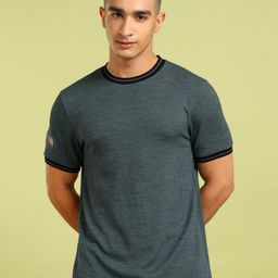 Technosport Men UPF50 Solid Round Neck Slim Fit T-shirt-image-68