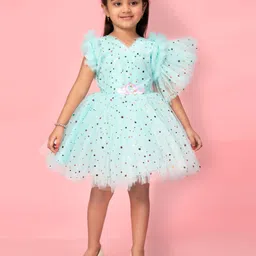 BAESD Polka Dot Print Net Fit & Flare Dress-picture-8