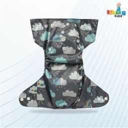 Chinmay Kids One Size Adjustable Baby Cloth Button Diaper - Washable/Reusable Nappies for Infants & Toddlers With Insert (8 X 8 inch) image 5