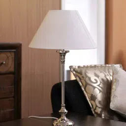 Kapoor E Illuminations White Metal Table Lamp - Set of 1-image-84