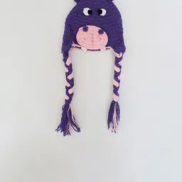 Woonie Unisex Kids Purple Caps-picture-30