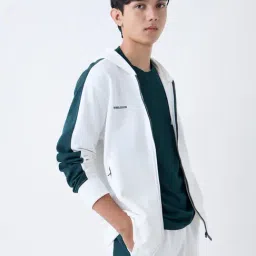studiofit men Studiofit by Westside Off-White Relaxed-Fit Cotton-Blend Hoodie-picture-42