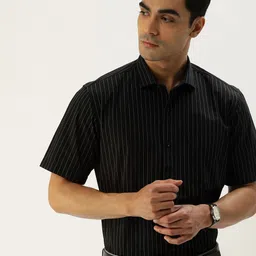 Peter England Men Striped Formal Shirt-picture-1