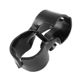 BIS Metal Black T-Shape Double Port Vertical Pipe Connector Clamp for 28 mm Hole Dia, TS-6-5