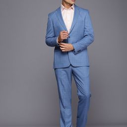 Raymond Single Breasted Checked 2-Peice Formal Suit-picture-36
