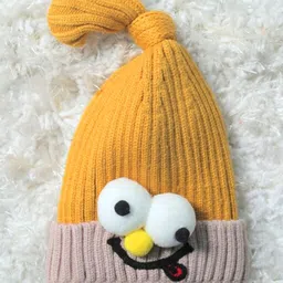 TIPY TIPY TAP Kids Self Design Woollen & Cotton Beanie Cap-39