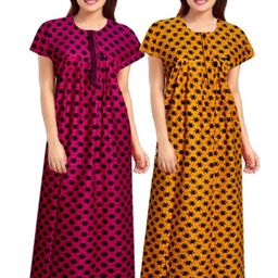 PR PINK ROYAL Printed Maxi Nightdress-image-68
