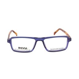 INVU A4023B Blue Full Rim Rectangular Frame-image-55