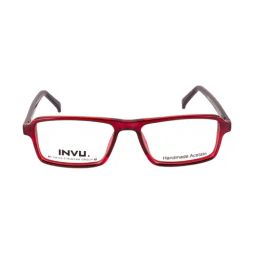 INVU A4023E Red Full Rim Rectangular Frame-image-75