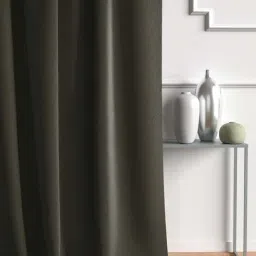 DDecor Black Polyester Door Curtain (7 ft.) - Set of 1-image-38