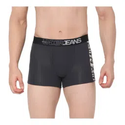 UnderJeans by Spykar Dark Grey Cotton Trunks-picture-13