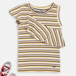 Blue Giraffe Kids Multicolor Cotton Striped Top-image-87