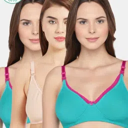 Inner Sense Multicolored Non Wired Non Padded Nursing Bra (Pack Of 3)-image-95
