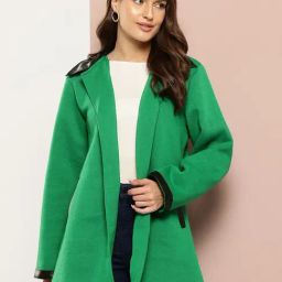 Qurvii Green Plain Jacket-picture-25