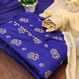 KALINI Printed Unstitched Dress Material-image-83
