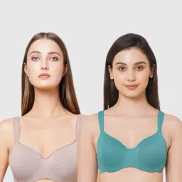 Soie Multicolor Padded Bra(Pack of 2)-39