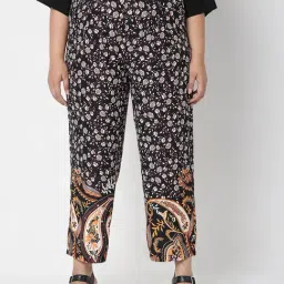 Vero Moda Curve Black & White Printed Pants-image-14