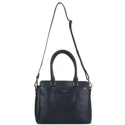Woodland Navy Textured Large Handbag-image-54