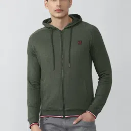 Van Heusen Sport Green Regular Fit Hooded SweatShirt-picture-29