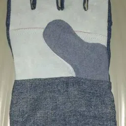 GWS Palm Leather  Jeans Hand Gloves Black & White-image-67