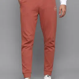 Allen Solly Peach Regular Fit Printed Joggers-image-21