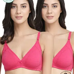 Inner Sense Pink Half Coverage T-Shirt Bra - Pack of 2-image-41