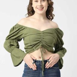 Pepe Jeans Green Crop Top-image-131