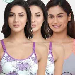 Inner Sense Multicolor Printed Full Coverage Maternity Bra - Pack of 3-picture-11