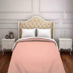 Spaces Solid Coral 300 TC Cotton Double Quilt-image-16