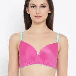 Clovia Pink Padded T-Shirt Bra-picture-47