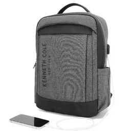 Kenneth Cole 20 Grey & Black Medium Laptop Backpack-image-94