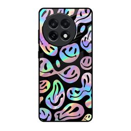 QRIOH Acid Smile OnePlus 13R 5G Impact Resistant Back Case-image-95