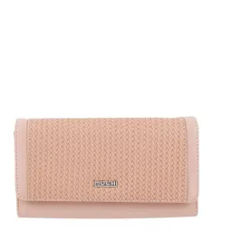 Mochi Peach Synthetic Textured Wallet image 1