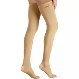 AccuSure Small Thigh Length Medical Compression Stocking for Varicose Veins AOK14-S-14