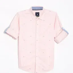 Allen Solly Boys Pink Cotton Print Shirt-image-85