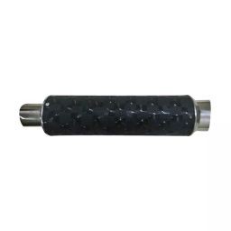 RA Accessories Black Textured Black Silver Cap Silencer Exhaust for Honda CBR 650F-image-22